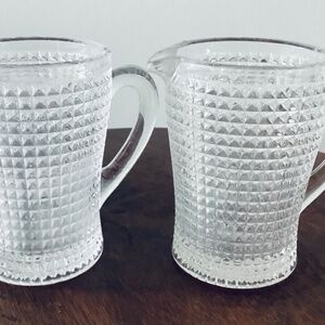 Vintage Pressed Glass Creamer,  Vintage Glass Creamer